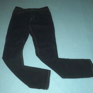 FADED GLORY dark blue skinny jeans organic cotton NEW size 16S